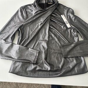 Elie Tahari metallic top